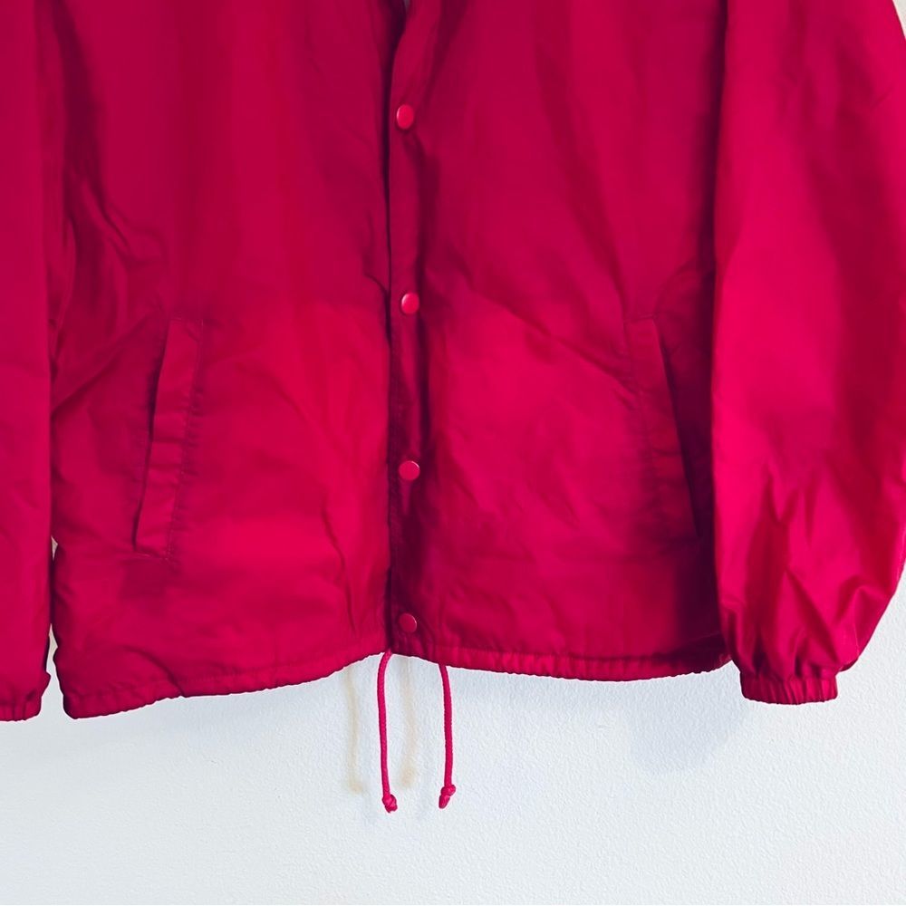Vans Men's Maroon Button Front Windbreaker Jacket Size Large - Picture 3 of 6